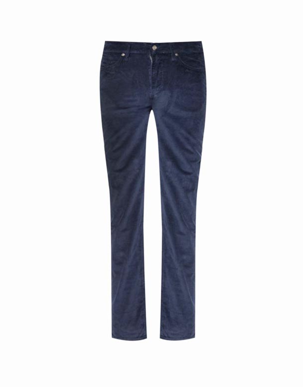 CHA00011 Slimmy Corduroy five-pockets straight-leg slim-fit stretch-cotton blend jeans
