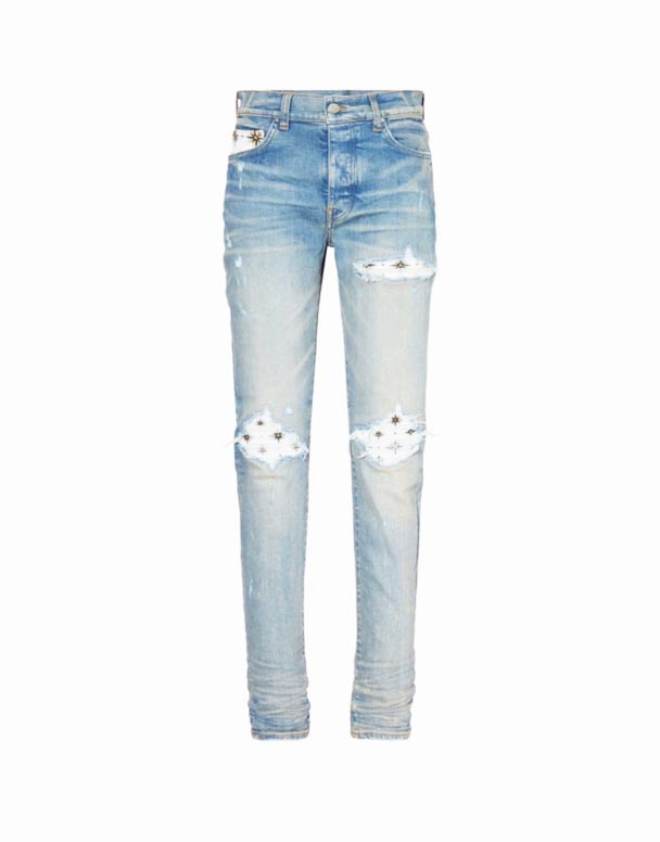 CHA00097 MX1 Jean en Denim Stretch Coupe Ajustée Starburst Mx1