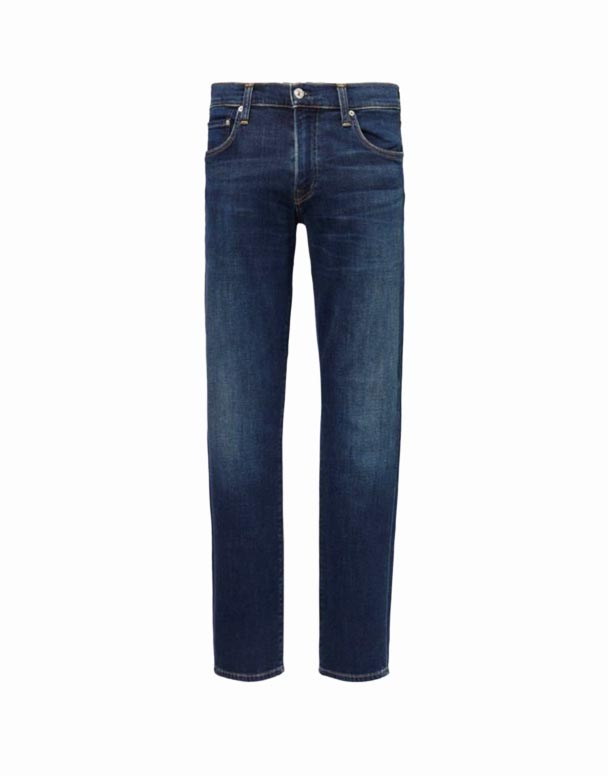 CHA00172 London slim-fit tapered-leg mid-rise stretch-denim kanye namajean e-cashmere