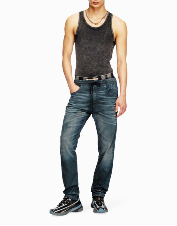 CHA00188 2030D-Krooley Joggjeans№068qkレギュラーフィットストレッチデニムジーンズ