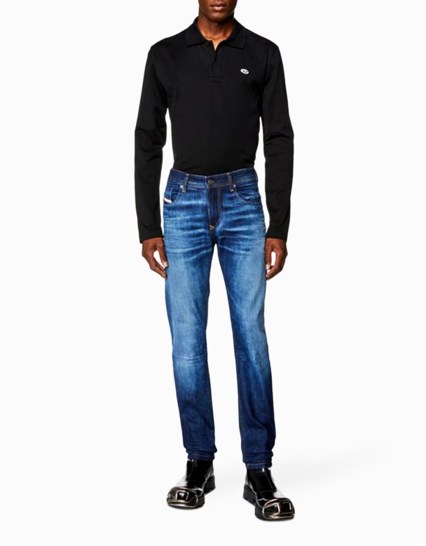 CHA00202 1979 Lebih ramping skinny-peregangan kaki-jeans denim