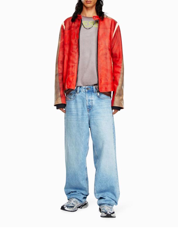 CHA00238 2001 D-Makro Jeans mit geradem Bein und entspannter Passform