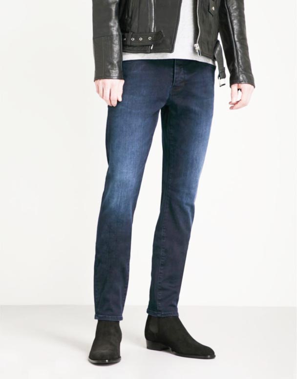 CHA00384 Iggy vybledlé skinny stretch-džínové džíny