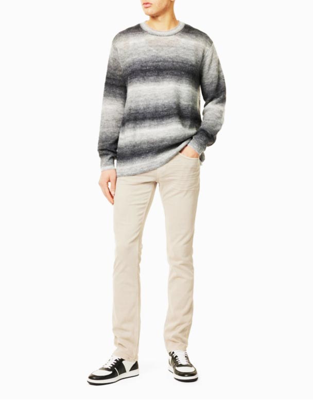 CHA00435 Federal Slim-fit Ravne noge stretch-tkane hlače