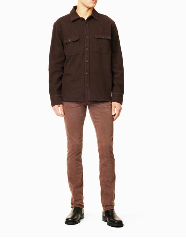 CHA00459 Federal Slim-fit Ravne noge stretch-tkane hlače