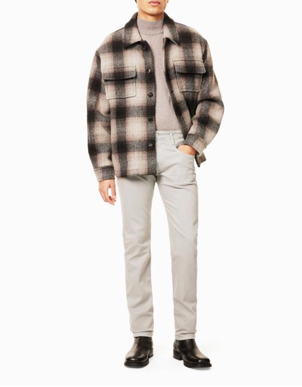 CHA00541 Upass Mark Patch Jeans mat engem richtege Been a schmuele Fit Aus Stretch-Denim