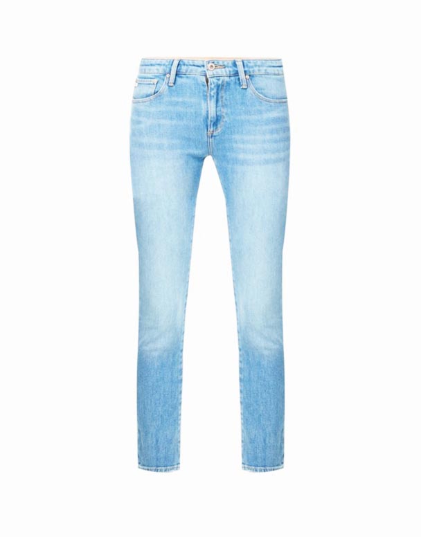 CHW00680 Prima Knöchelmarknäppchen mat koneschem Been an niddreger Héicht Vu Stretch-Denim