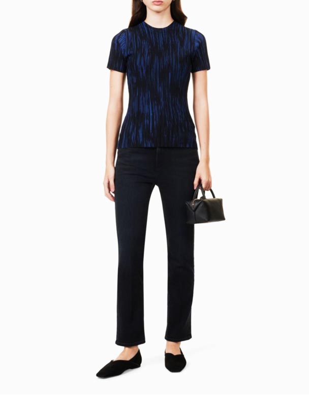 CHW00814 Zurie Quần Jean Denim Cắt Chân Thẳng