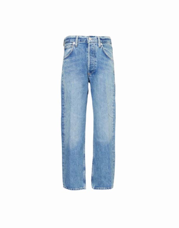 CHW00828 Winslow Crop Bạn Trai Giữa Tăng Thẳng Chân Denim Jeans