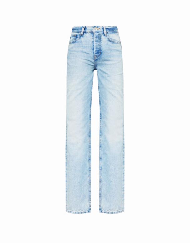 Chw00845 Alley No Back seam thương hiệu-vá thẳng chân giữa tăng hữu cơ-denim jeans