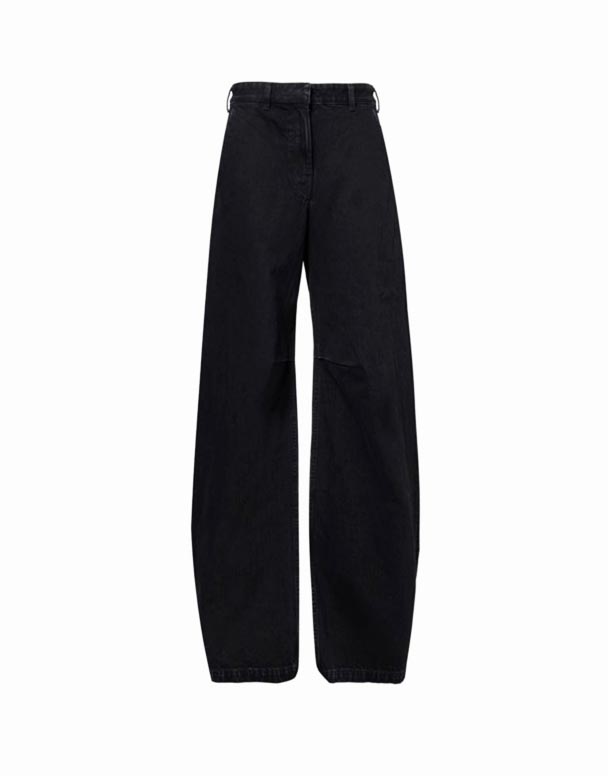 CHW00863 magnetit Två-Slip-fickor Breda ben höghus Jeans