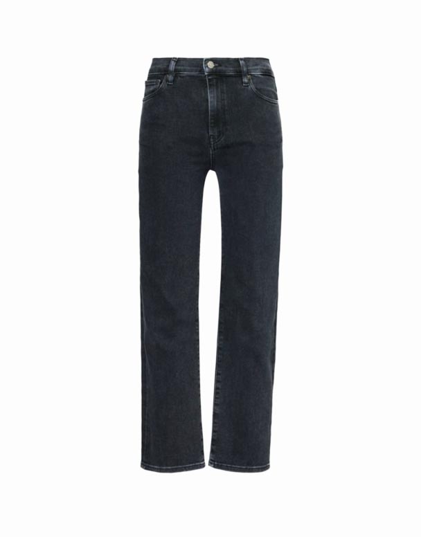 CHW00867 Le elegant höghus rak ben stretch-denim jeans