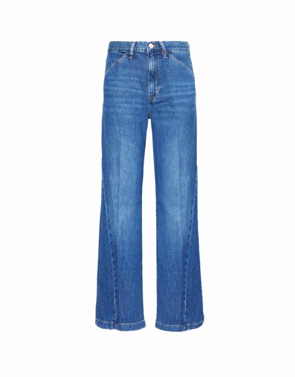 CHW00869 Le Baggy Palazzo breda ben mid-rise denim-blend jeans