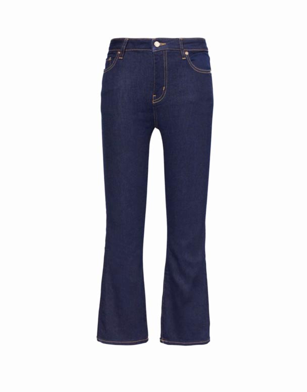 CHW00870 Le gröda mini-bootcut stretch-denim jeans