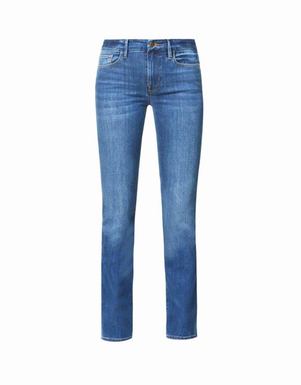 CHW00927 Le Mini Boot mid-rise återvunnen polyester och bomull jeans