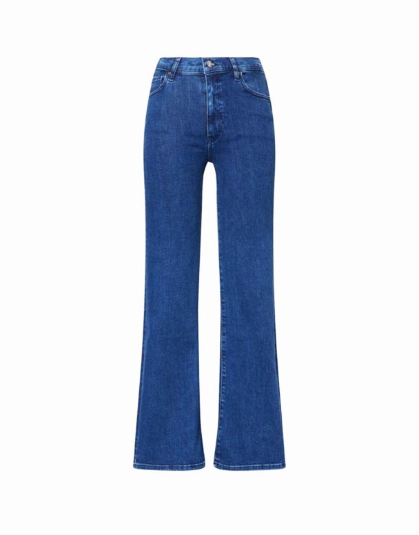 CHW00934 Jean Évasé en Denim Stretch Taille Mi-haute The Icon