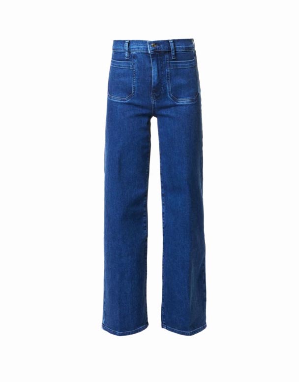 CHW00944 Le Slim Palazzo Breda ben höghus Stretch Denim-Blend Jeans