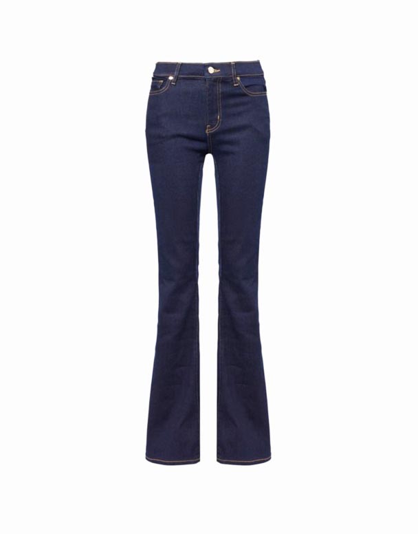 CHW00951 Le High Flare pět kapes Straight-leg high-rise stretch-denim blend jeans