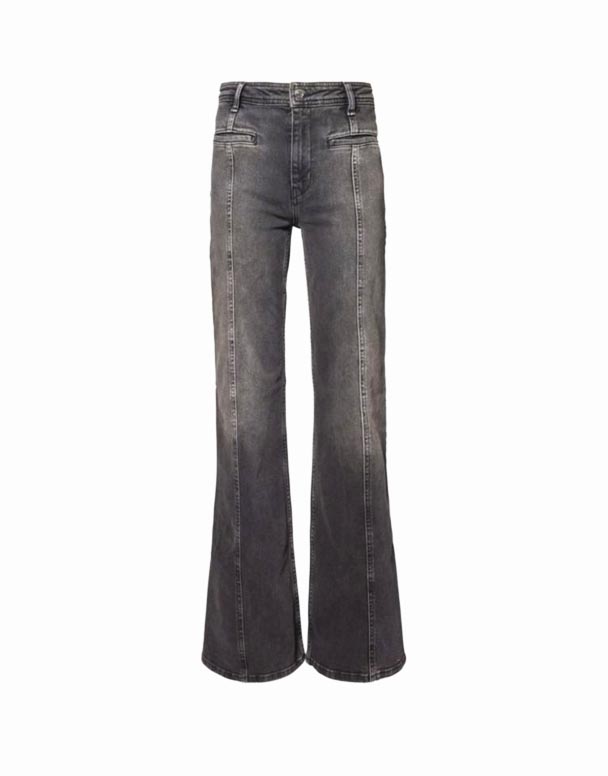 CHW00954 Jean slim évasé en denim extensible Firecracker