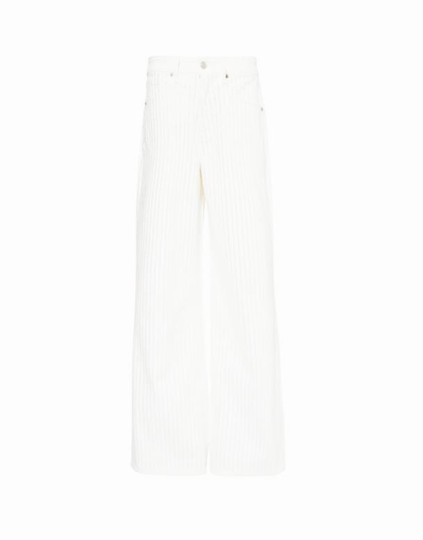 CHW00967 Jean en denim extensible à taille mi-haute avec embellissement en strass Good Ease