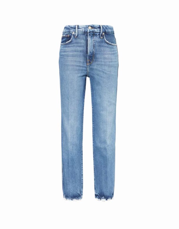 CHW00987 Soft Tech Good Curve Straight-leg high-rise stretch-džínové džíny