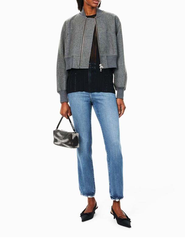 CHW00987 Soft Tech Good Curve Straight-leg high-rise stretch-džínové džíny