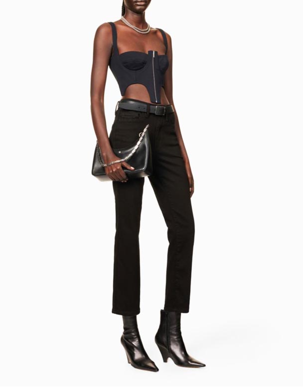 CHW00993 bra kurva raka ben mid-rise stretch-denim jeans