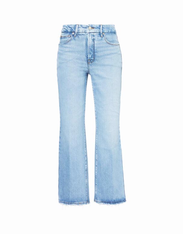 CHW01006 Ga bra ben gröda Mini Boot-ben mid-rise stretch-denim jeans