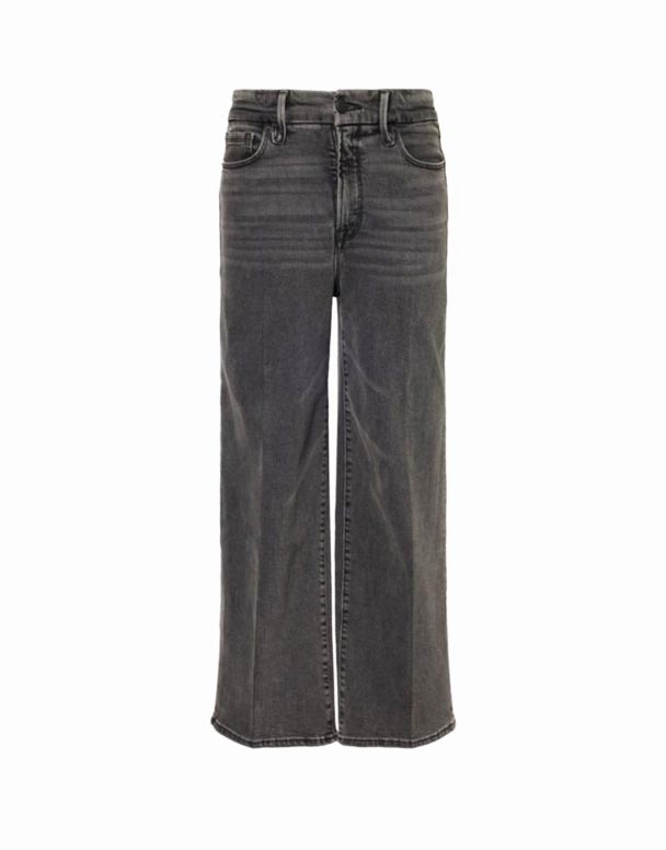 CHW01014 bra midja Palazzo breda ben höghus stretch-denim jeans