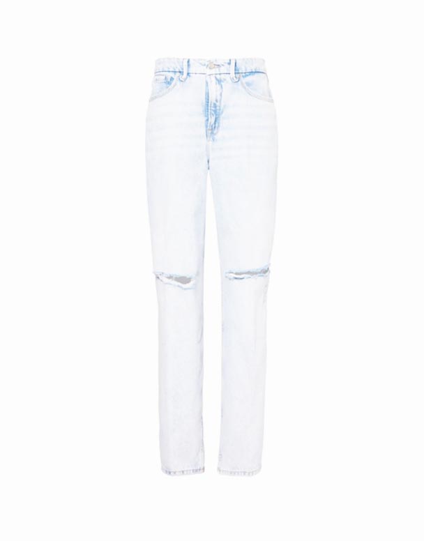 CHW01015 Buona 90s wide-gamba cotone-miscela denim jeans