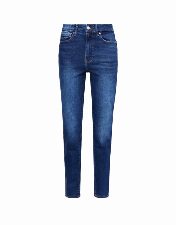 CHW01017 höghus mager stretch-denim jeans