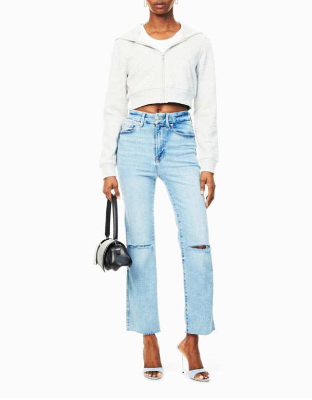 CHW01043 Curve Jeans mat engem richtege Been a Kottengmëschung