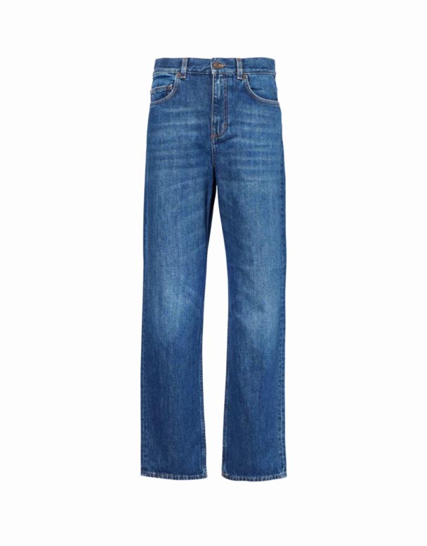 CHW01174 Jeans mit geradem Bein und normaler Passform