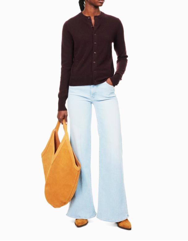 CHW01189 The Roller Sneak Jeans mit weitem Bein und mittelhohem Bund aus Stretch-Denim-Mischung
