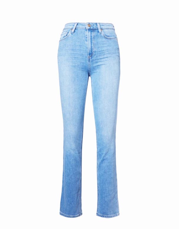 CHW01239 Cindy faded-wash straight-leg high-rise stretch-jeansy jeansowe