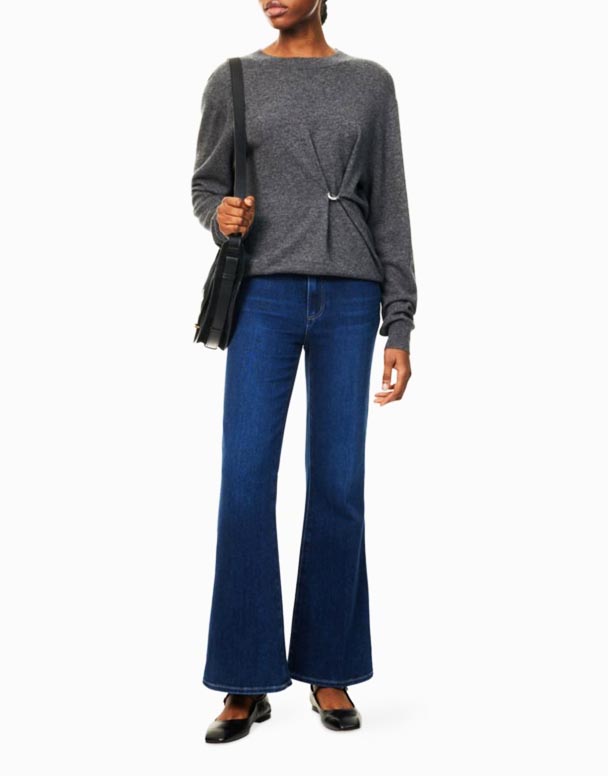 CHW01258 Marlow Skimmer rozkloszowane nogawki z wysokim stanem Stretch-jeansy Jeansowe