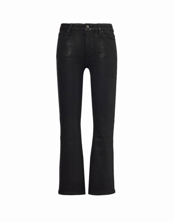 CHW01295 Jeans denim stretch berlapis berkobar bertingkat tinggi Claudine