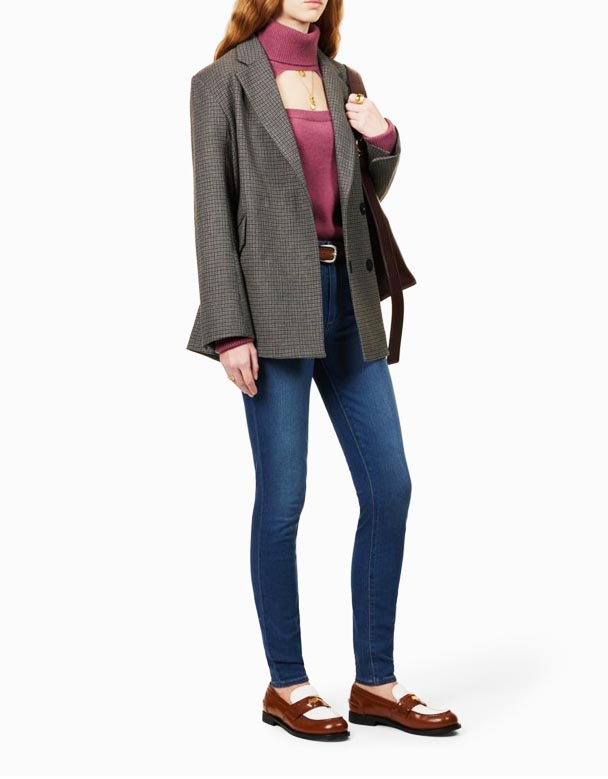 01332 Hoxton skinny hár-rísa gallabuxur