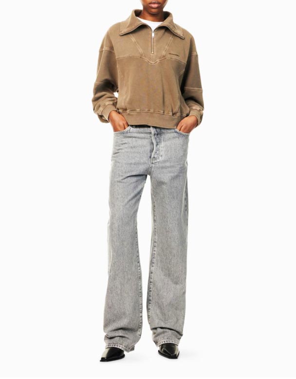 CHW01333 Jean Taille Haute à Jambes Larges Sawyer
