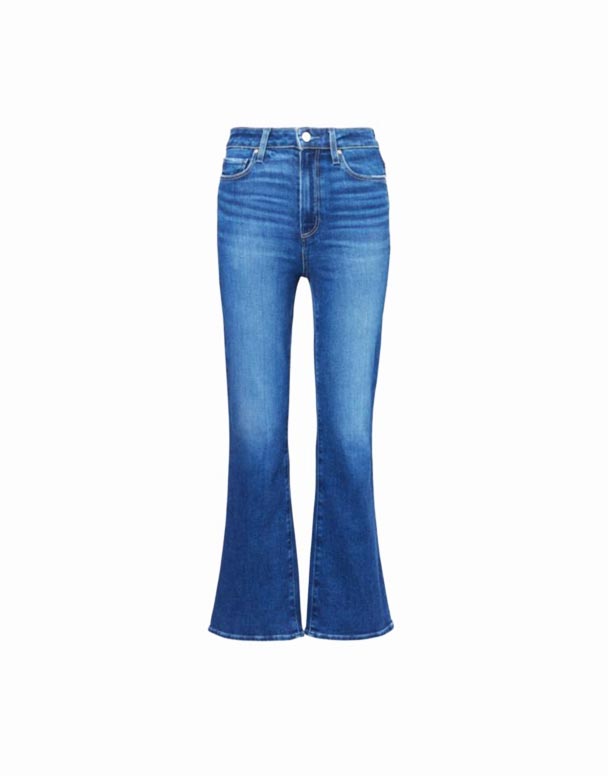 CHW01339 Jeans denim stretch berkobar bertingkat tinggi Claudine