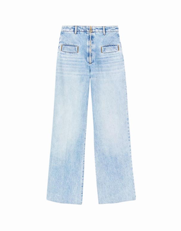 CHV01417 Oslo yüksək boylu və geniş ayaqlı Jeans
