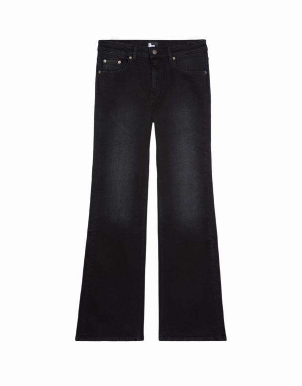 CHW01471 Regular-fit flared-leg high-rise stretch-jeansy jeansowe